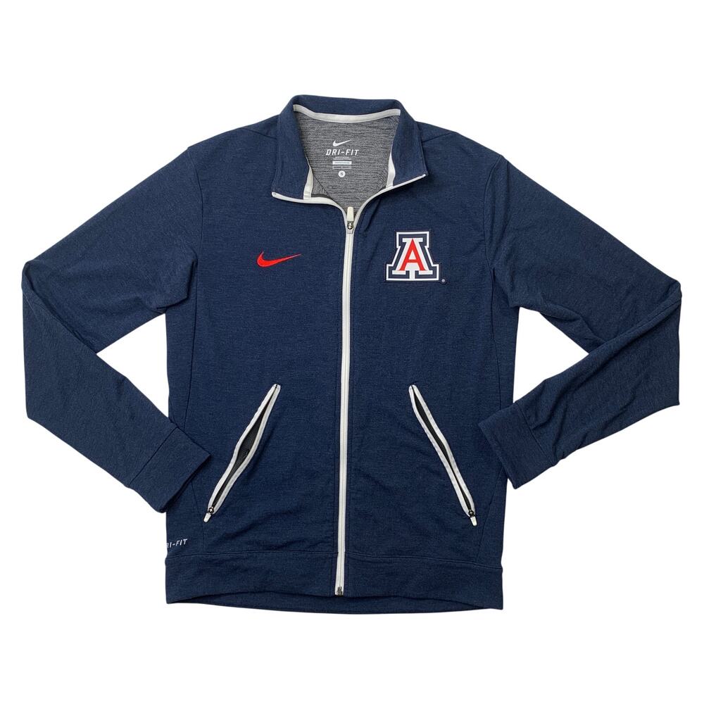 Arizona Wildcats Jacket Mens S Small Blue Dri Fit Full Zip Track Nike